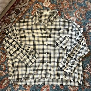 Plaid Button-Up Shirt